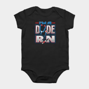 RN Dude Funny Humor Nurse Baby Bodysuit